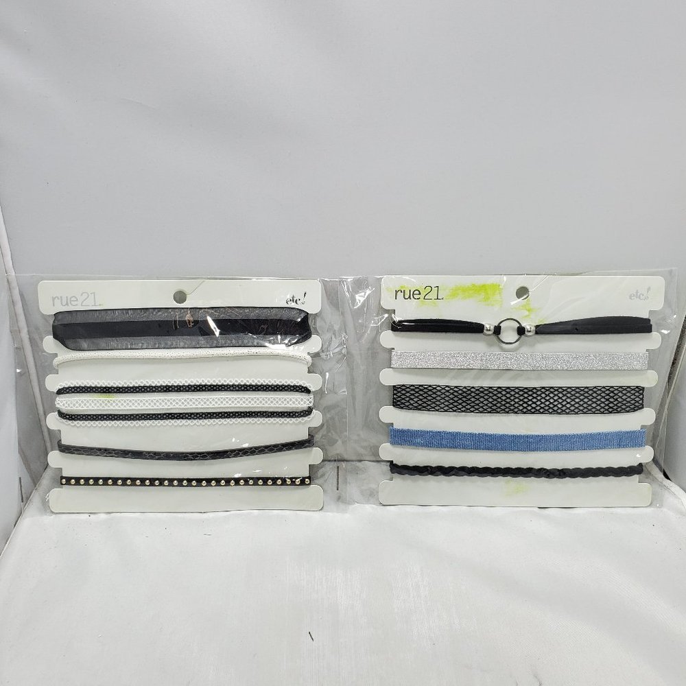 Rue 21 2 cards of 5pc choker neck (total 10pcs)